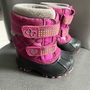 Acton pink toddler winter boots sz 5 retail $95
